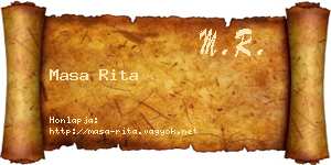 Masa Rita névjegykártya